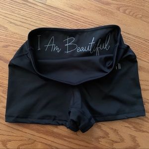 Kumi black women’s workout shorts